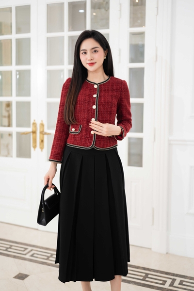 Áo dạ kí giả ngắn TAV442