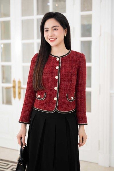 Áo dạ kí giả ngắn TAV442