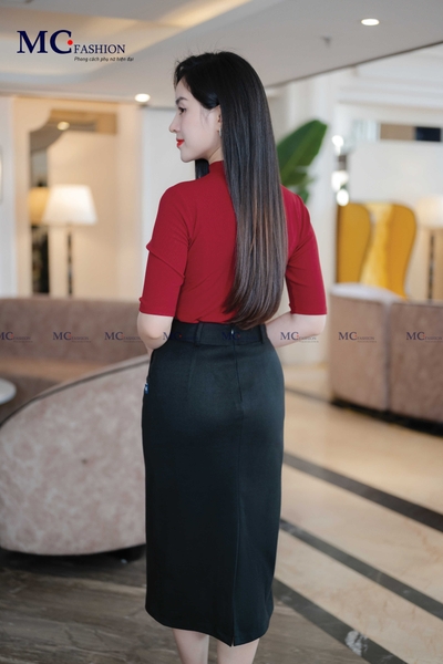 Chân váy dạ suông dài CV0673