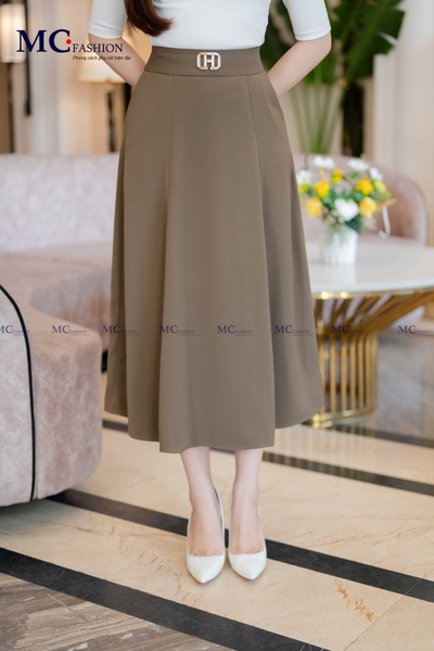 Chân váy xòe xếp ly bản to CV0671