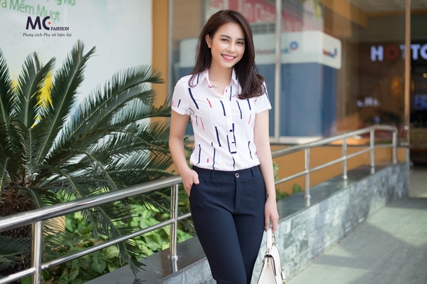Sơ mi ngắn tay họa tiết A335