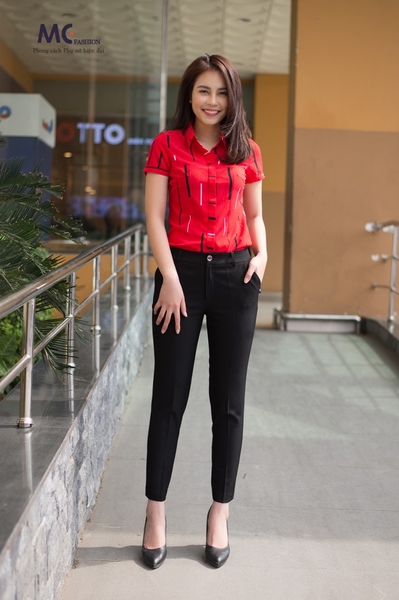 Sơ mi ngắn tay họa tiết A335