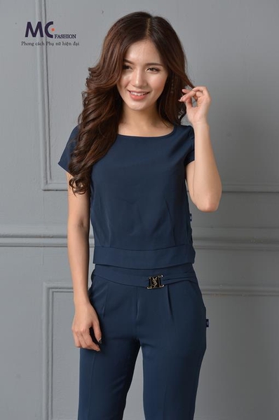 Set đồ công sở màu tím than