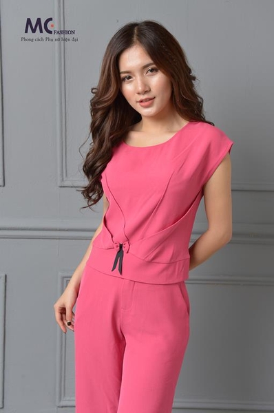 Set đồ công sở màu hồng