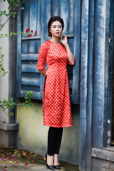 Áo dài Tết M13