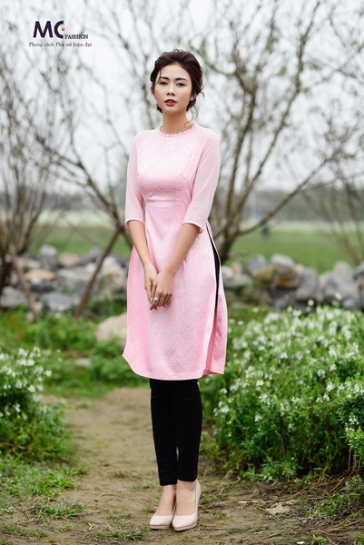Áo dài Tết M03