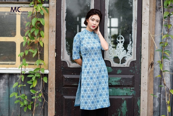 Áo dài Tết M04