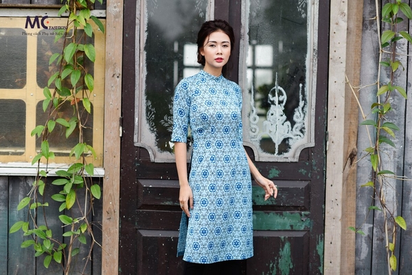 Áo dài Tết M04