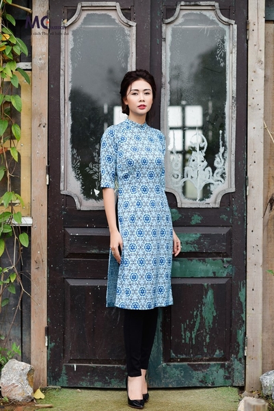 Áo dài Tết M04