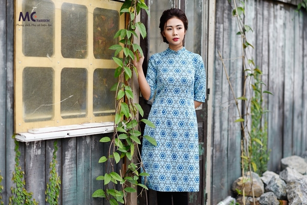 Áo dài Tết M04