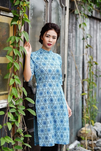 Áo dài Tết M04