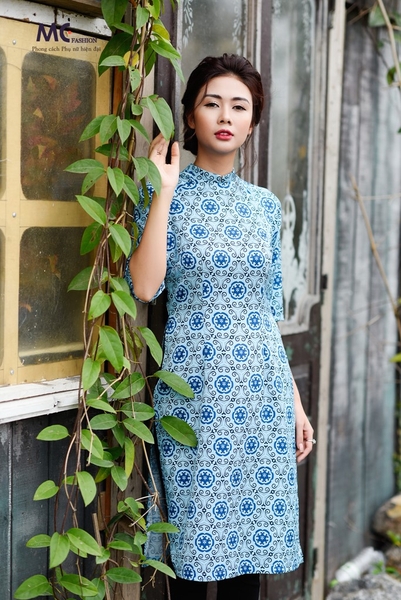 Áo dài Tết M04