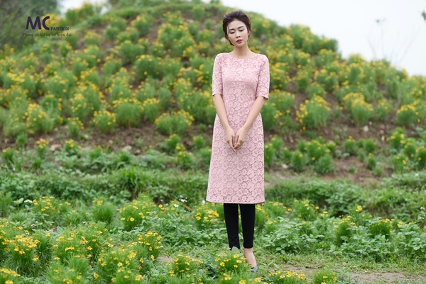 Áo dài Tết M06
