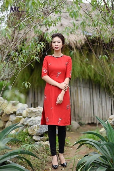Áo dài Tết M07