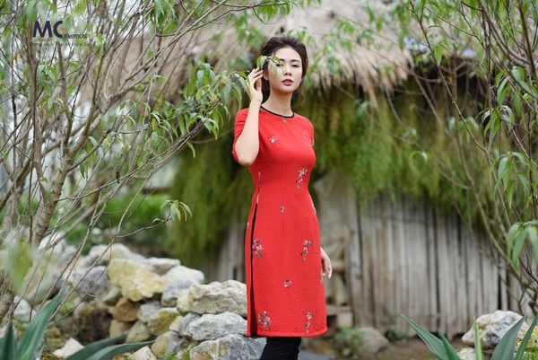 Áo dài Tết M07