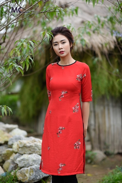 Áo dài Tết M07
