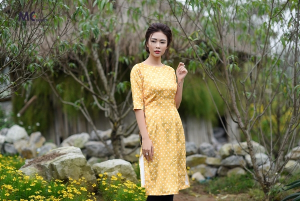 Áo dài Tết M08