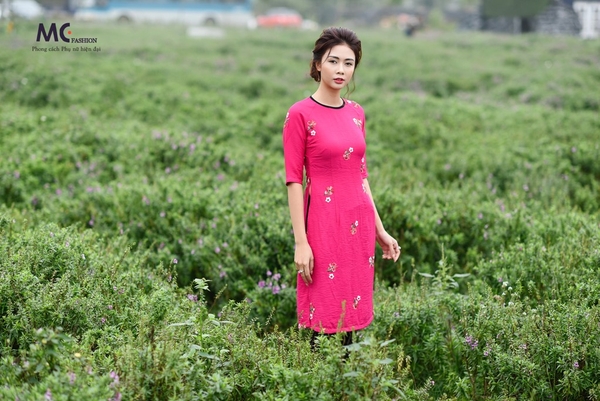 Áo dài Tết M02