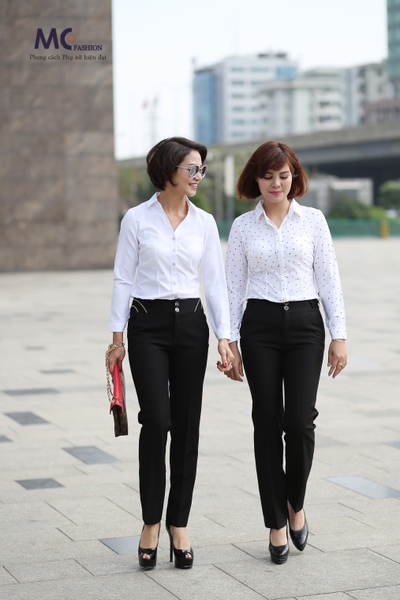 Quần công sở ống suông cao cấp