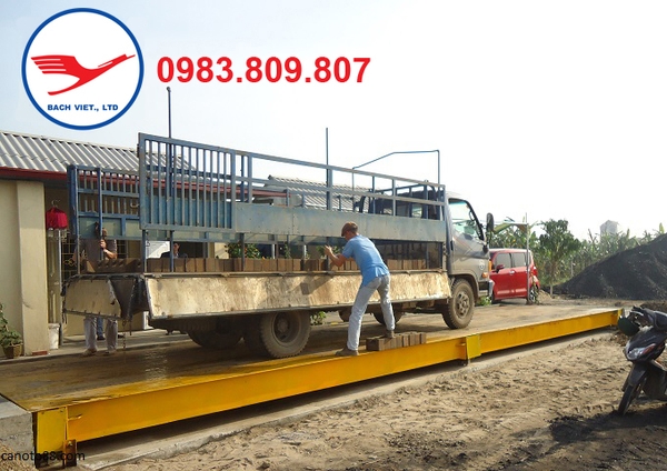Cân ô tô điện tử 100 tấn - 12m x 3m Long Biên, Hà Nội