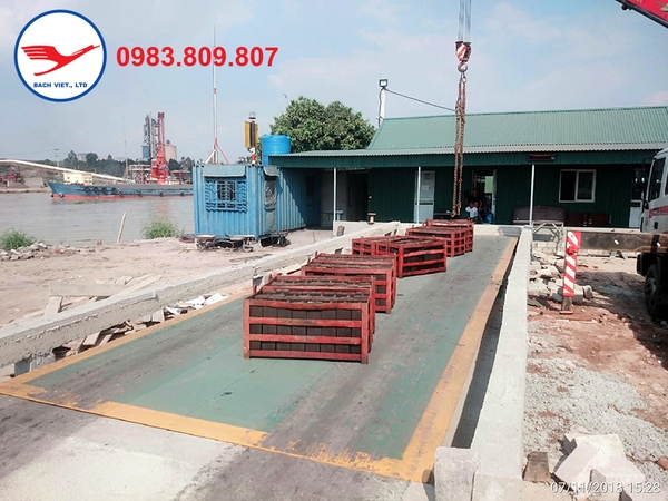 Cân ô tô 100 tấn- 12x3m tại Kinh Môn, Hải Dương