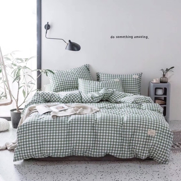 set-chan-ga-goi-caro-cotton-nhat-xanh-la-green-sgacr1