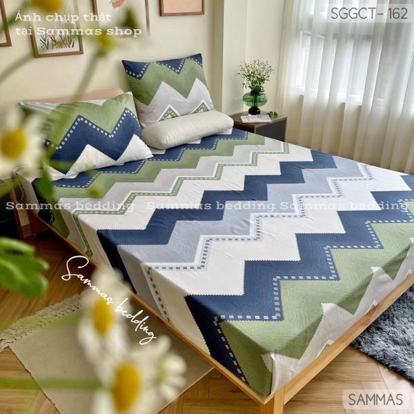 set-ga-goi-cotton-zig-zag-xanh-trang-sggct162