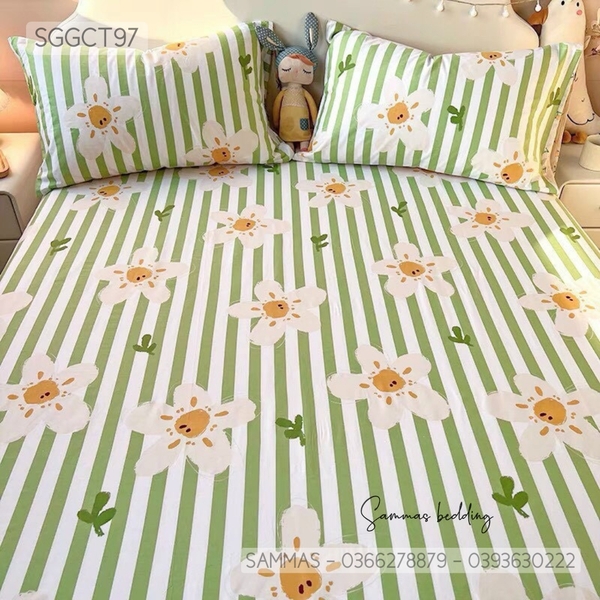 set-ga-goi-cotton-ke-xanh-sggct97