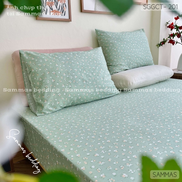 set-ga-goi-cotton-hoa-nhi-xanh-ngoc-sggct201