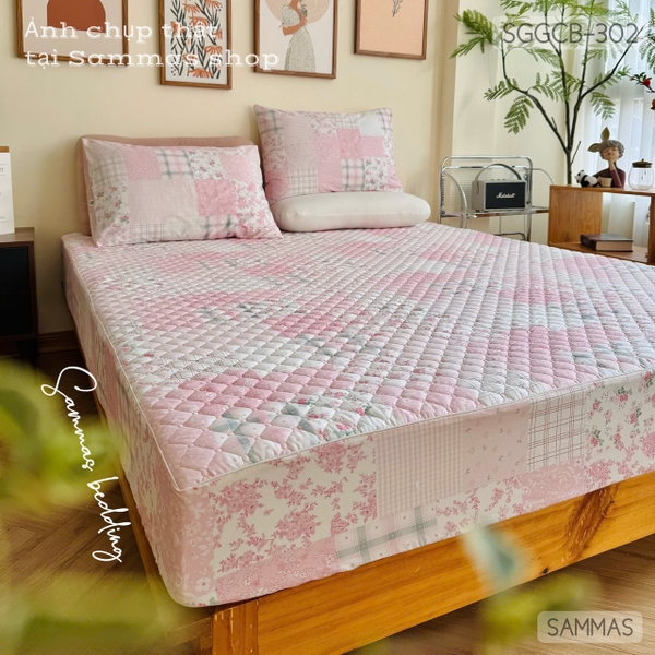set-ga-goi-chan-bong-quilt-hong-sggcb302