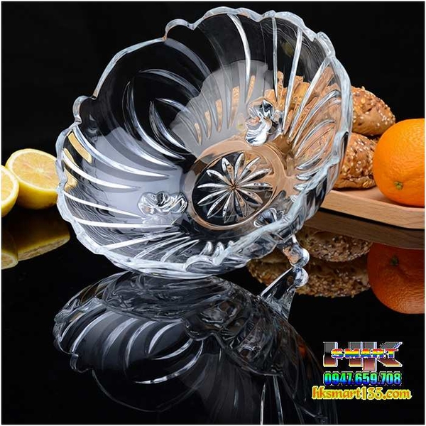 Thố thủy tinh để Hoa Quả- Bánh- Mứt- Kẹo