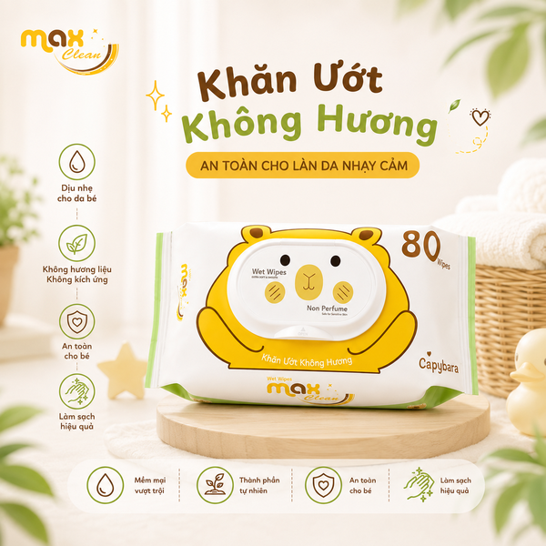khăn ướt MAX CLEAN 80 tờ