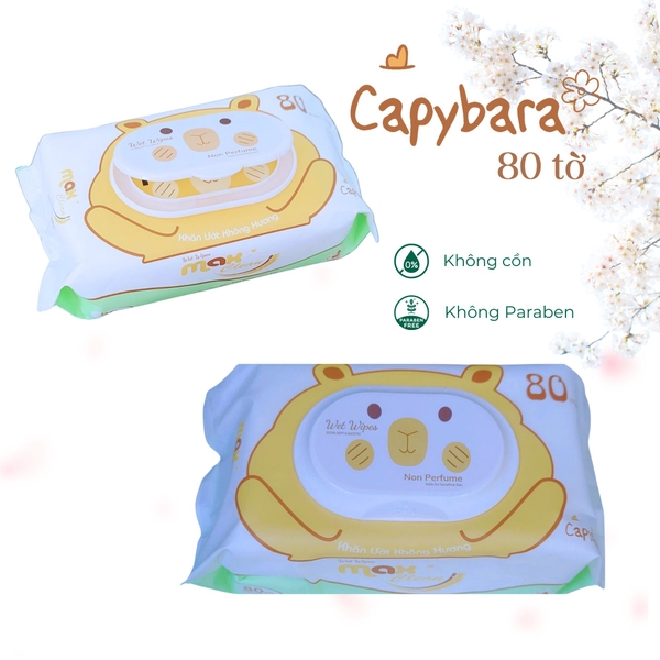 32 gói khăn ướt MAX CLEAN 80 tờ - không hương