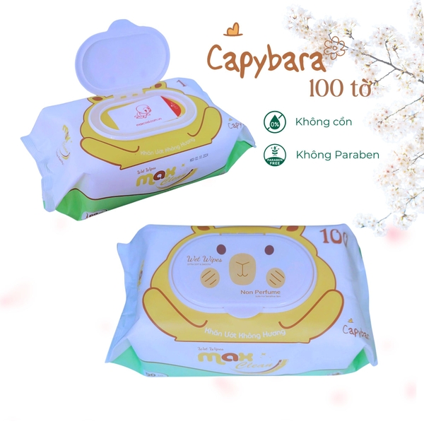 28 gói khăn ướt MAX CLEAN 100 tờ - không hương