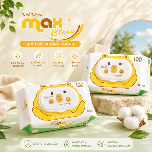 MAX CLEAN 100 tờ - không hương