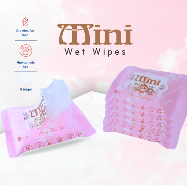 20 gói 8 tờ Khăn ướt Mini Max Cool