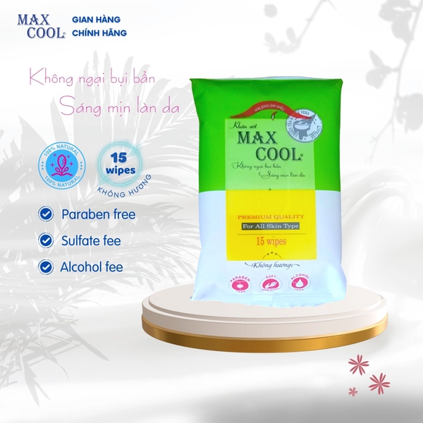 Combo 120 gói MAX COOL ,15 tờ ( không hương )