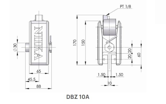 Phanh Đĩa Khí Nén DBZ DBZ DBZ 10A