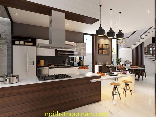 Thiết kế lắp đặt tủ bếp và nội thất gỗ tại Quảng Ninh