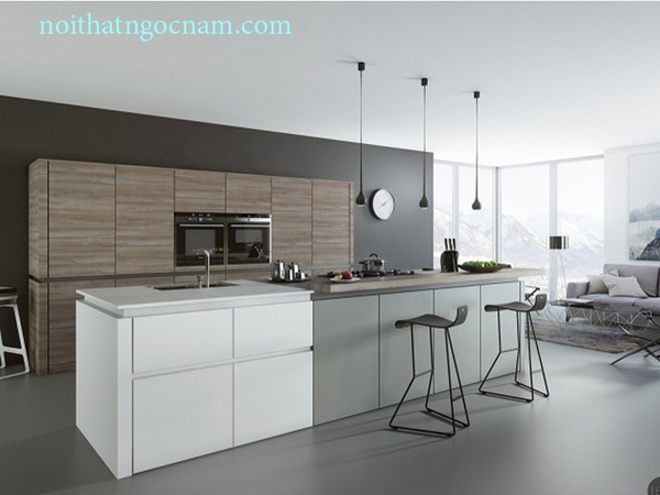 Mẫu tủ bếp nhựa Acrylic đẹp nhất hiện nay