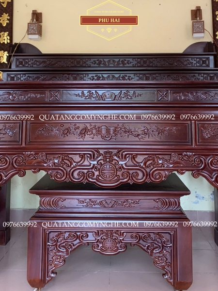 Bàn Thờ Gia Tiên Gỗ Mẫu Dơi Thọ