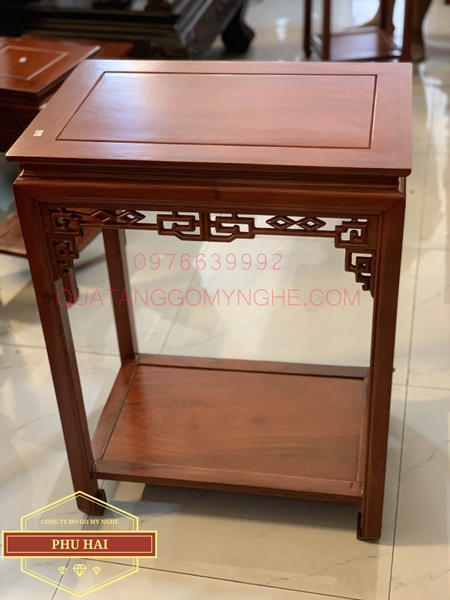 Đôn gỗ hình chữ nhật cao 80 x 40 x 60