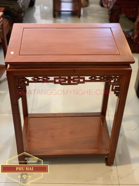 Đôn gỗ hình chữ nhật cao 80 x 40 x 60