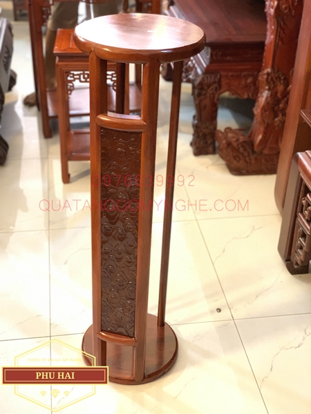 Đôn gỗ tròn cao 1m x 30 _ DG22