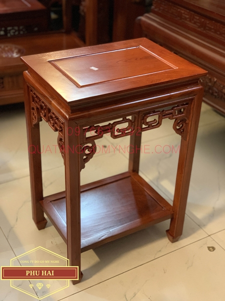 Đôn gỗ hình chữ nhật giá rẻ cao 60