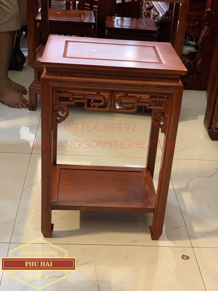 Đôn gỗ hình chữ nhật giá rẻ cao 60