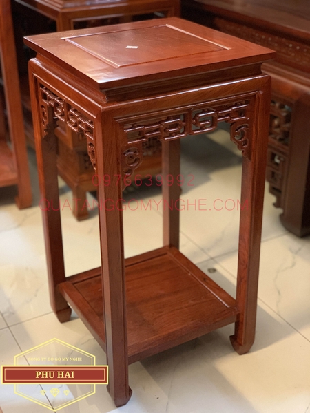 Đôn vuông kê đồ phong thủy mặt 35 x cao 70