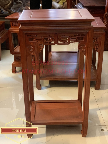 Đôn Gỗ Hình Chữ Nhật Cao 80 Mặt 40 x 30 - DG43