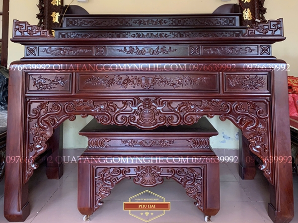 Bàn Thờ Gia Tiên Gỗ Mẫu Dơi Thọ