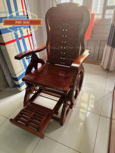 Ghế gỗ thư giãn đu đưa